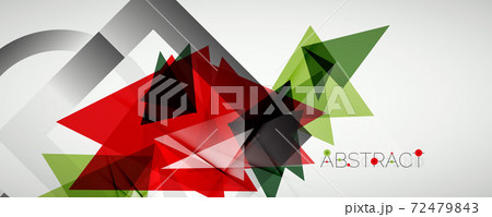 Geometric abstract background. Color triangle shapes. Vector illustration for covers, banners, flyers and posters and other designs Geometric abstract background. Color triangle shapes. Vector illustration for covers, banners, flyers and posters and other designs 72479843