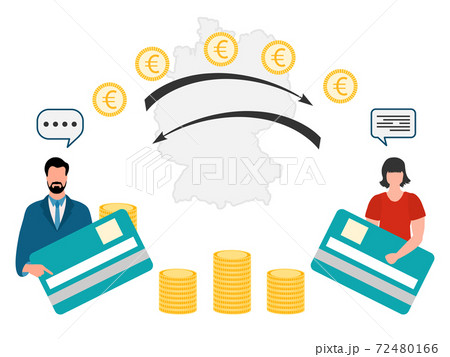 Online Banking Mobile Money Transfer People Map 72480166