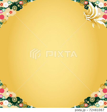 Background material-Japanese pattern, phoenix 1-2 - Stock Illustration  [72481067] - PIXTA