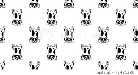 dog seamless pattern french bulldog vector carpet rug cartoon tile background repeat wallpaper scarf isolated illustration design 72481230