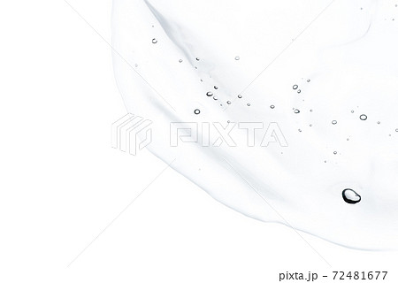 Transparent gel on a white background. 72481677
