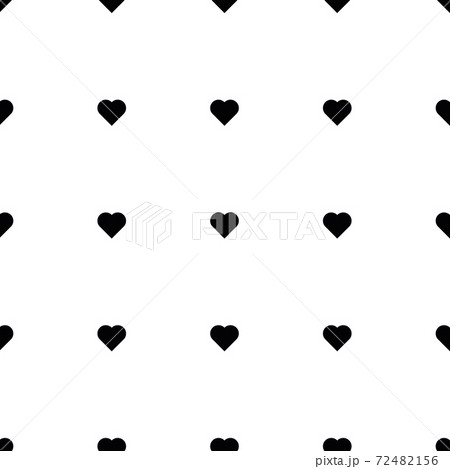 Black heart seamless pattern 72482156