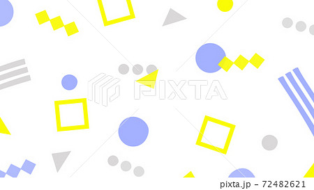 カラフル配色の色々な模様の背景イラスト素材のイラスト素材