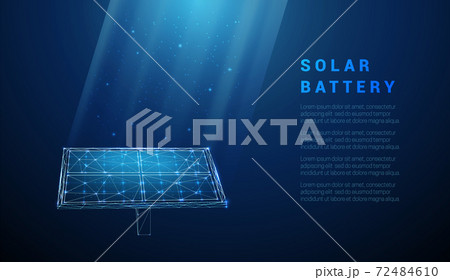 Abstract blue solar battery, solar panel, renewable energy 72484610