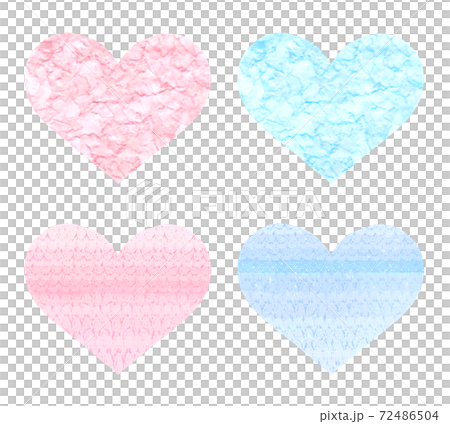 Gentle pink and blue heart set Gentle pink and blue heart set 72486504