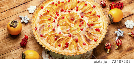 Christmas persimmon cake 72487235