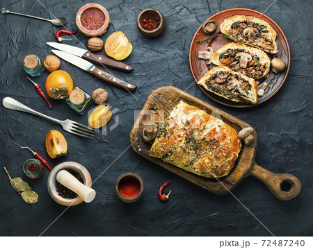 Homemade mushroom pie Homemade mushroom pie 72487240