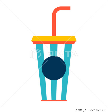 Illustration of soda paper glass. Illustration of soda paper glass. 72487376