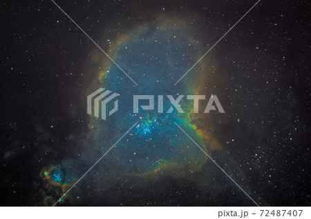 IC1805 Heart nebula in HST palette IC1805 Heart nebula in HST palette 72487407