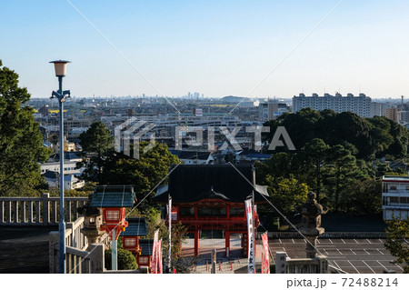 愛知県犬山市 犬山成田山 境内と町並み (成田山名古屋別院大聖寺) 72488214