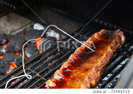 Digital Thermometer BBQ, grill, barbecue for beaf steak and spare rib ant other meat. measuring temperature 72489129