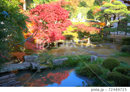 【中国地蔵尊霊場】第五番　大通寺　岡山県指定名勝の庭園　岡山県小田郡矢掛町 72489725