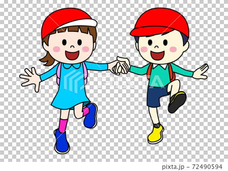 Illustration of children enjoying an excursion 72490594