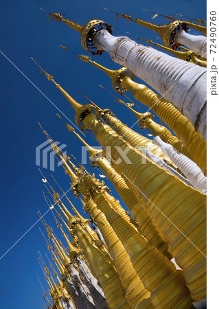 Buddhist Stupas. Indein. 72490760