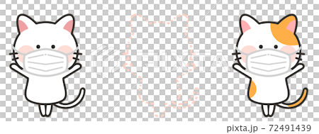 ソーシャルディスタンス　イラスト 72491439