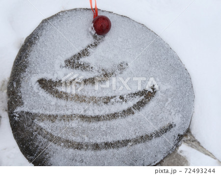 Christmas tree on snow Christmas tree on snow 72493244