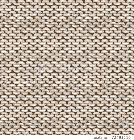 Beige gray realistic knitted seamless pattern. Watercolor hand paint cozy warm knit texture 72493510
