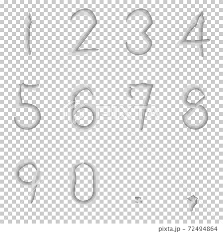 Hand-painted numbers 72494864