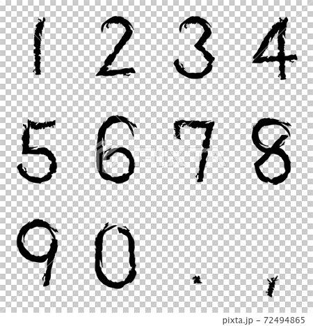 Hand-painted numbers 72494865