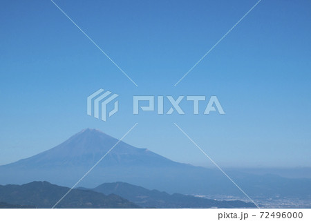 青空と富士山の風景 青空と富士山の風景 72496000