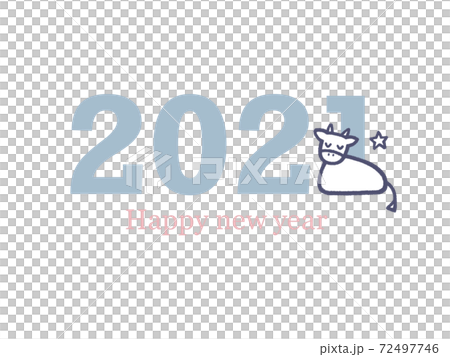 New Year's material 2021_ cow B New Year's material 2021_ cow B 72497746
