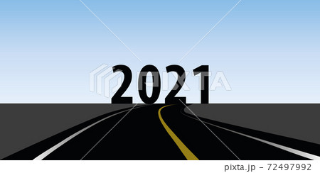 asphalt road direction 2021 blue sky 72497992