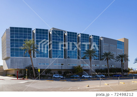 Sunny exterior view of the Lied Library of UNLV Sunny exterior view of the Lied Library of UNLV 72498212