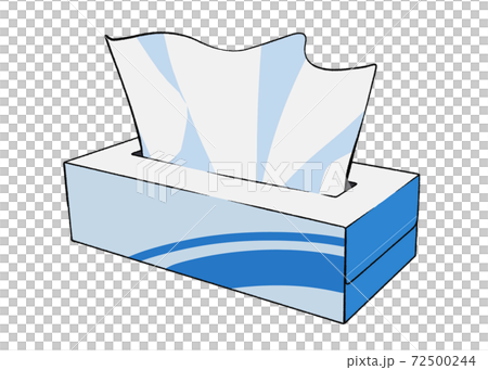 ティッシュ 1箱のイラスト素材