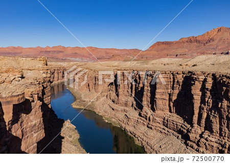 Sunny view of the Colorado river 72500770