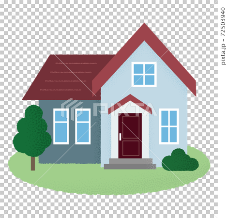 Vector illustration of a detached house - Stock Illustration [72503940 ...