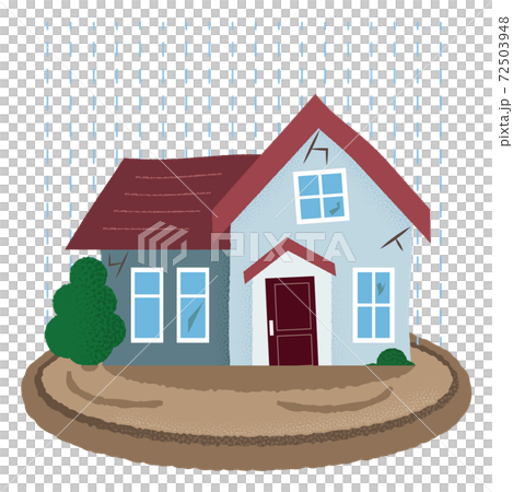 Vector illustration of a flooded house - Stock Illustration [72503948 ...