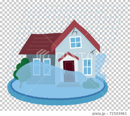 Vector illustration of a flooded house - Stock Illustration [72503961 ...