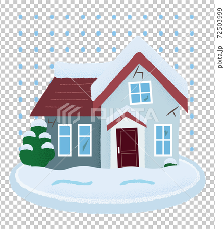 Vector illustration of a house damaged by heavy snow Vector illustration of a house damaged by heavy snow 72503999