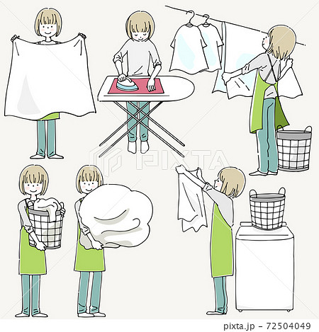 家事をする人 72504049