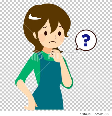 Vector illustration of a housewife posing Vector illustration of a housewife posing 72505029