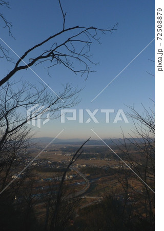 夕刻の白鳥山から日本海方面【新潟県胎内市】 夕刻の白鳥山から日本海方面【新潟県胎内市】 72508879