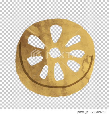 Illustration material of watercolor style lotus root Illustration material of watercolor style lotus root 72509739