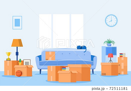 Moving concept of home interior Moving concept of home interior 72511181