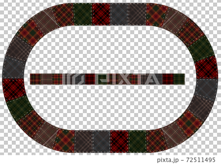 飾り枠&飾り罫 パッチワーク 秋冬色のタータンチェック(加工有り) 飾り枠&飾り罫 パッチワーク 秋冬色のタータンチェック(加工有り) 72511495