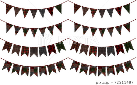 ガーランド　秋冬色のタータン柄（加工有り） 72511497