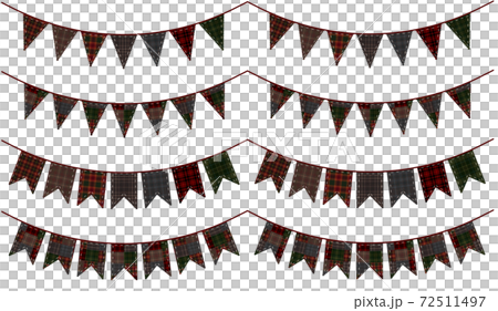 ガーランド　秋冬色のタータン柄（加工有り） 72511497