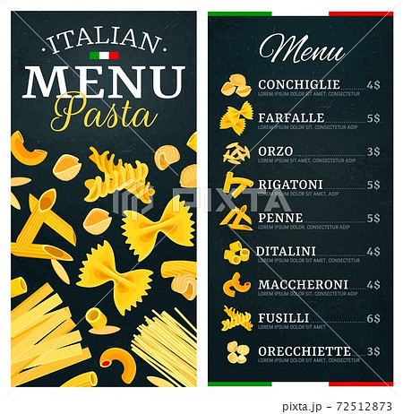 Pasta, Italian cuisine food menu, restaurant dish 72512873