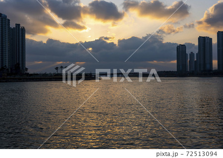 海 空 日没 72513094