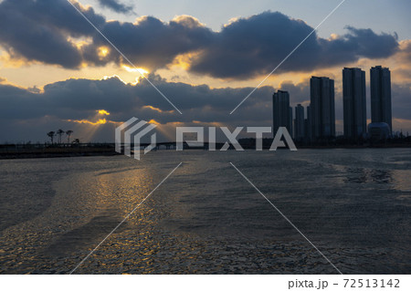 海 空 日没 72513142