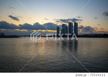 海 空 日没 72514111