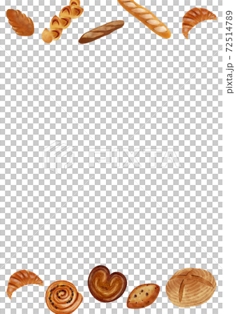 パン いろいろ パン背景01のイラスト素材