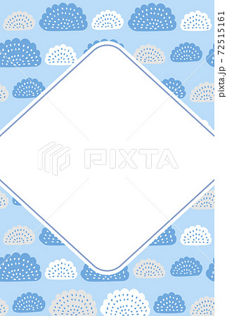 北欧風 抽象模様のフレーム ポストカードテンプレートのイラスト素材 北欧風 抽象模様のフレーム ポストカードテンプレートのイラスト素材