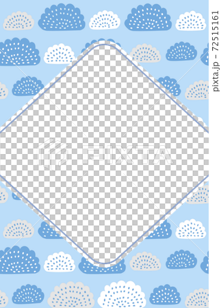 Scandinavian style abstract pattern frame / postcard template 72515161