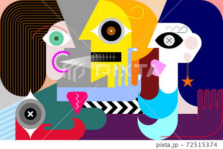 Jealousy vector illustration 72515374