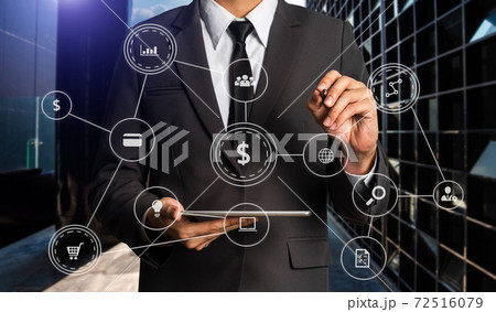 Hands typing on laptop. Business and Financial concept. Double exposure of stock market charts. Hands typing on laptop. Business and Financial concept. Double exposure of stock market charts. 72516079
